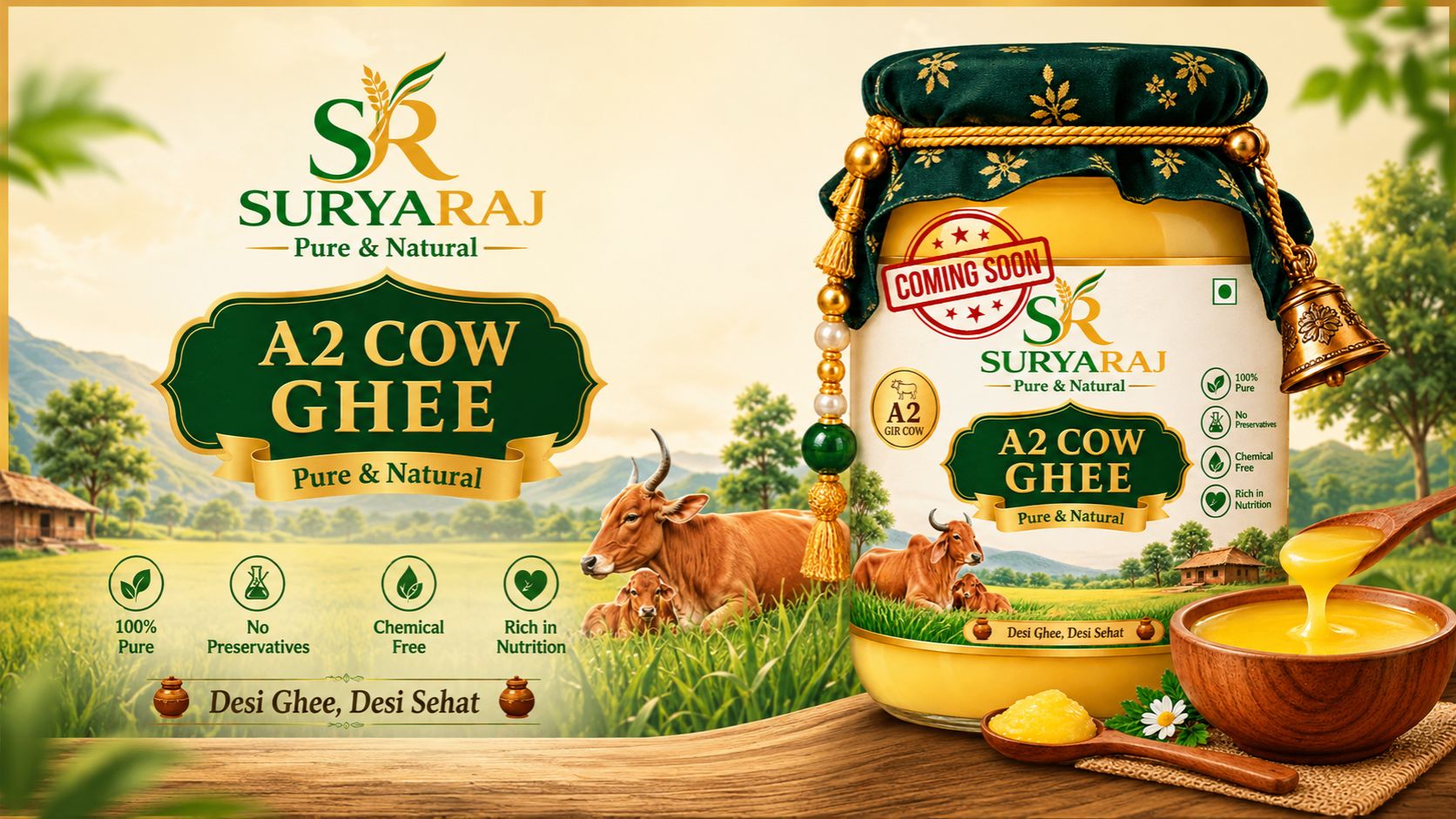 A2 COW GHEE (COMING SOON) banner